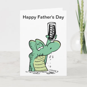 Happy Father's Day Crocodile Card