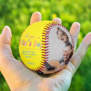 Happy Father's Day & Custom 2 Photo from kids Softball