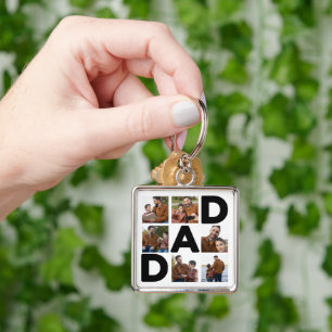 Happy Father's Day Custom Photo Keychain