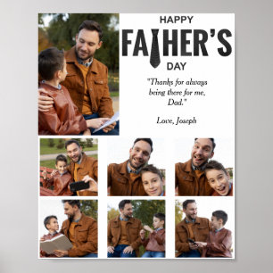 Happy Father's Day Custom Photo Poster