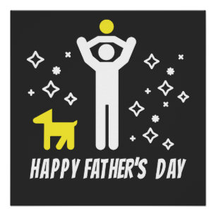 Happy Father's Day cute design Poster