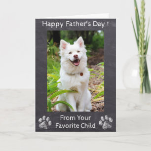 Happy Fathers Day - Cute Dog Favourite - Photo Card