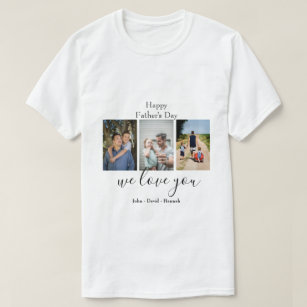 Happy Father's DAY-Cute Photo Collage T-Shirt