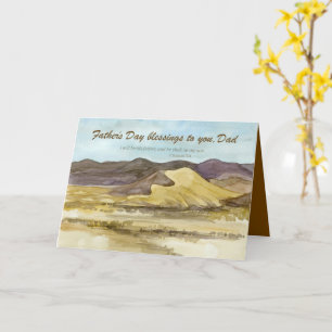 Happy Father's Day Dad Blessings Bible Scripture Card