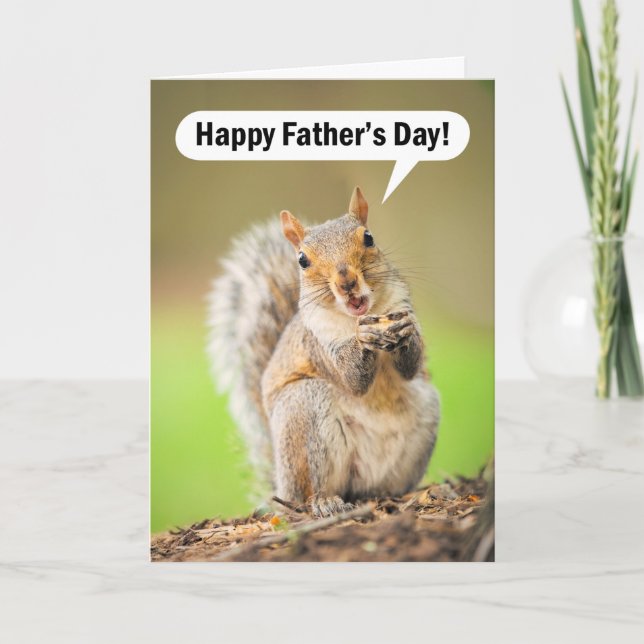 Happy Father's Day Dad Cute Cat in Bow Tie Humour  Holiday Card (Front)