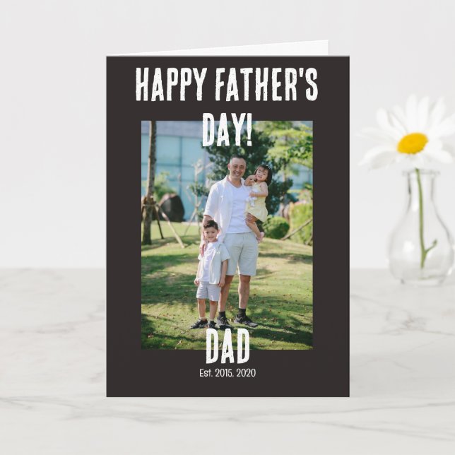 Happy Father's Day dad established Card (Small Plant)