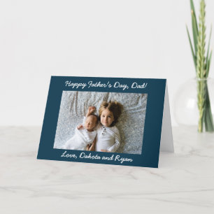 Happy Father's Day Dad Personalised Photo Card