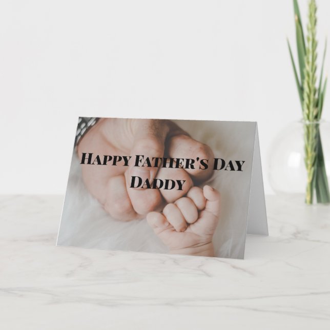 Happy Father's Day Daddy Card (Front)