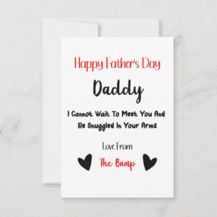 Happy Father's Day Daddy Love From The Bump Card