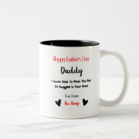 Happy Father's Day Daddy Love From The Bump Mug