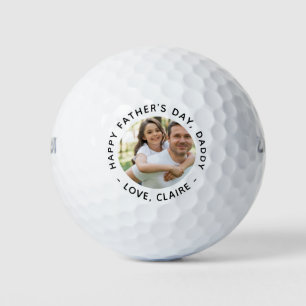 Happy Father's Day Daddy Photo Golf Balls