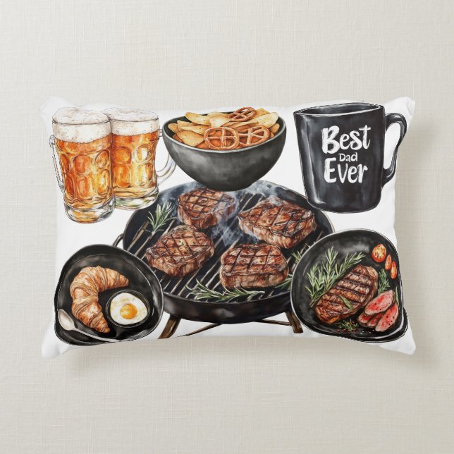 Happy Father's Day Decorative Cushion (Front)
