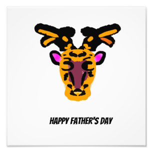 Happy Father's Day Deer Photo Print