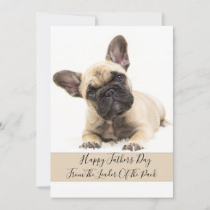 Happy Fathers Day Dog Photo Holiday Card