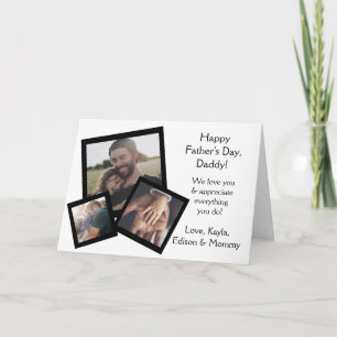 Happy Father's Day Family Photos Card