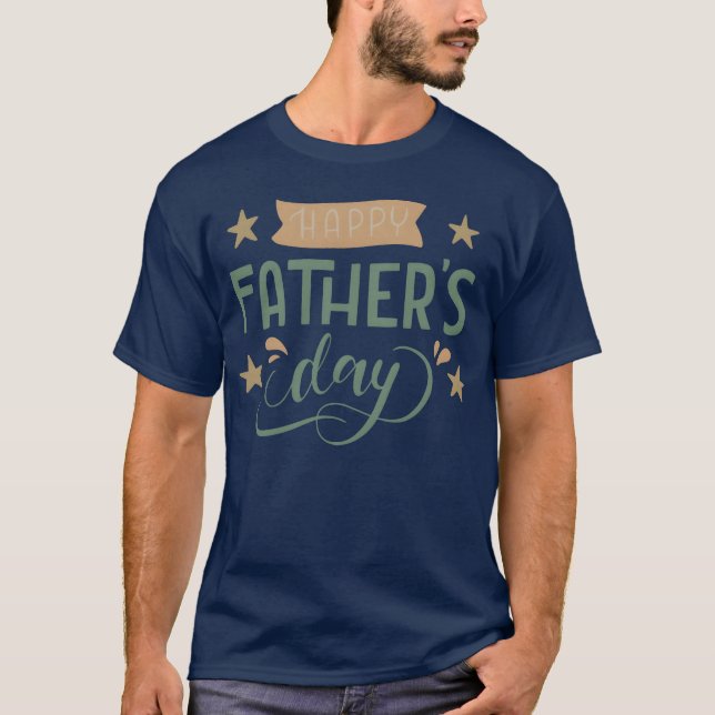 happy fathers day family T-Shirt (Front)