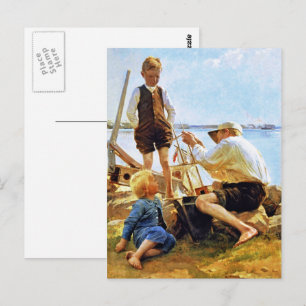 Happy Father's Day. Fine Art  Postcard