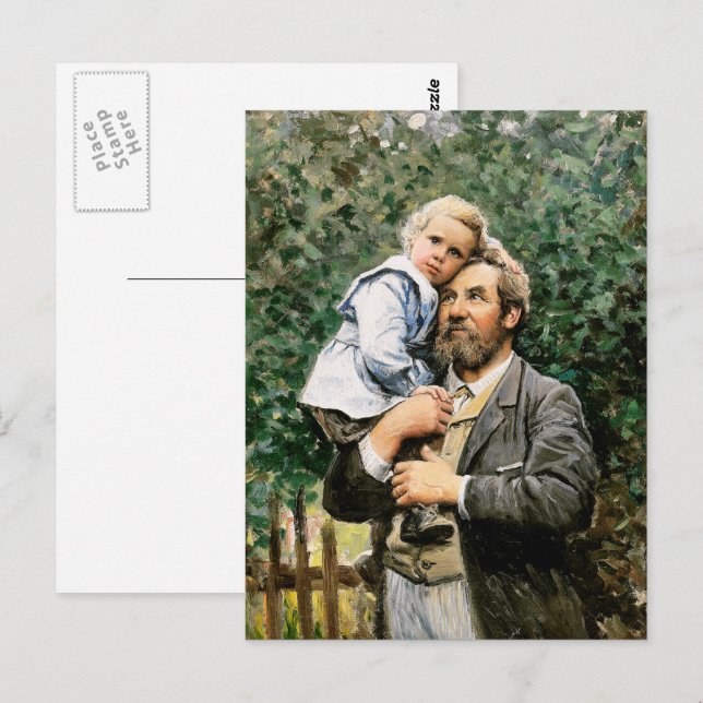 Happy Father's Day. Fine Art Postcard (Front/Back)