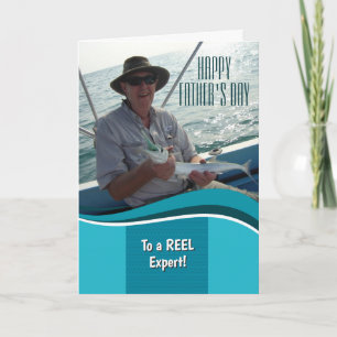 Happy Father's Day Fisherman Personalised Card