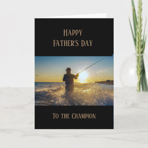 Happy Father's Day Fishing Fisherman Fish Card