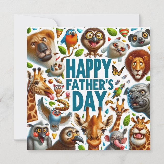 Happy Father's Day Flat Card (Front)