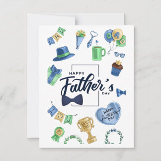 Happy Father's Day  Flat Note Card