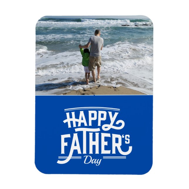 Happy Father's Day Flexible Photo Magnet (Vertical)