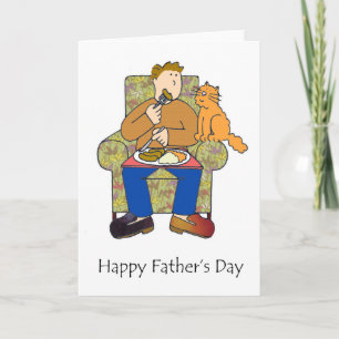 Happy Father's Day for Cat Lover Card