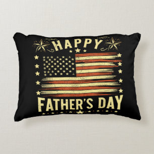 Happy Father's Day for Men, Women, Happy Fathers D Decorative Cushion