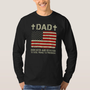 Happy Father's Day For Mens Dad Dedicated And Dev T-Shirt