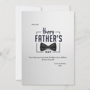 Happy Father's Day Formal Holiday Card