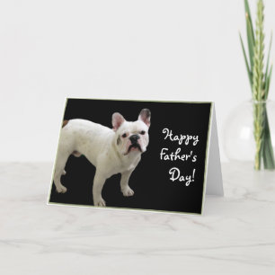 Happy Father's Day French Bulldog greeting card