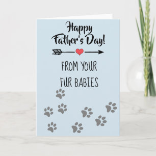 Happy Father's day from Dog Cat Pet Fur Babies Card