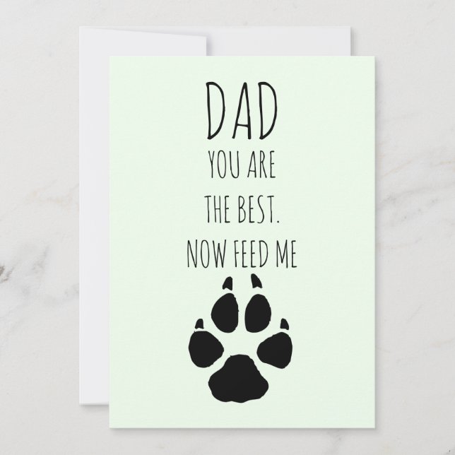 Happy Fathers Day From Dog Holiday Card (Front)