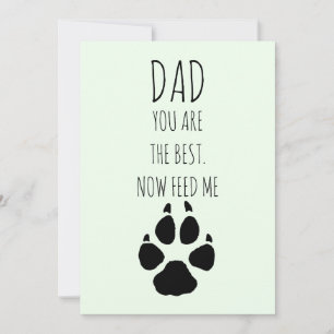 Happy Fathers Day From Dog Holiday Card