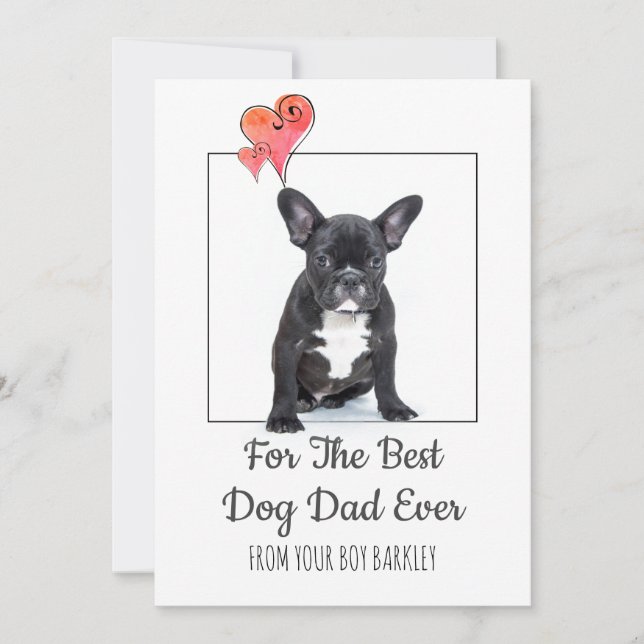 Happy Fathers Day From Dog Holiday Card (Front)