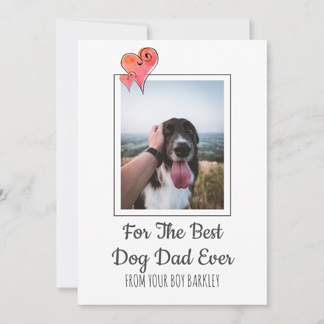 Happy Fathers Day From Dog Holiday Card (Front)