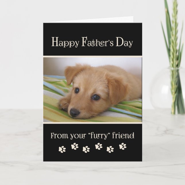 Happy Father's Day from Dog - photo Card (Front)
