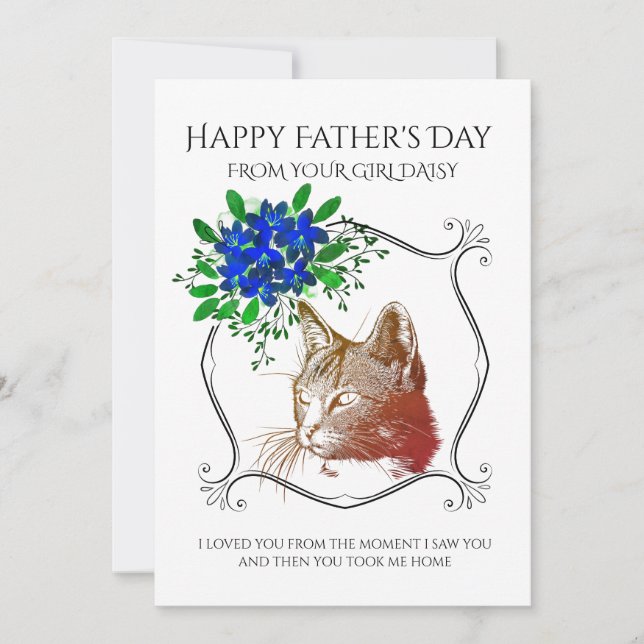 Happy Father's Day From The Cat Holiday Card (Front)