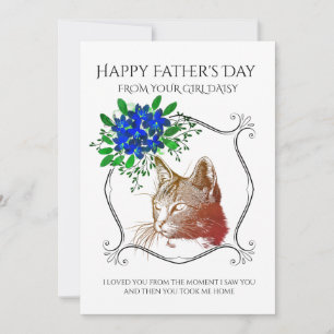 Happy Father's Day From The Cat Holiday Card