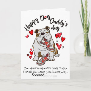 Happy Father's Day from your Bulldog Dog Card