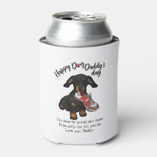 Happy Father's Day from your Dachshund Dog Can Cooler