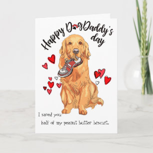 Happy Father's Day from your Golden Retriever Card