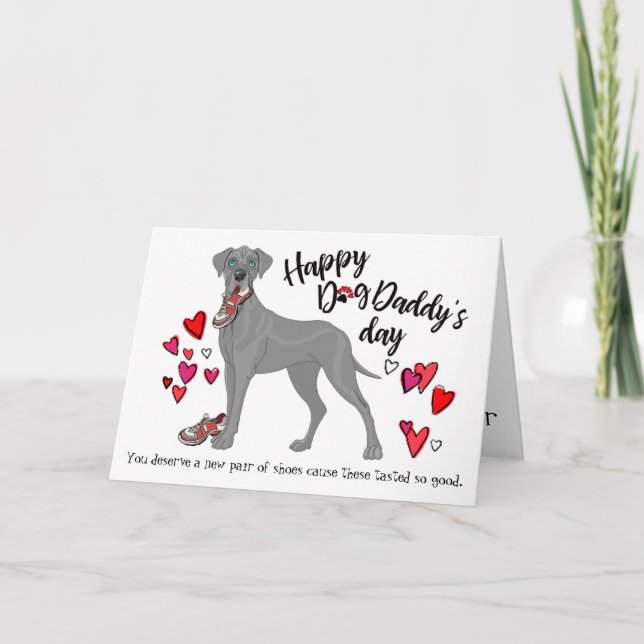 Happy Father's Day from your Great Dane Card (Front)