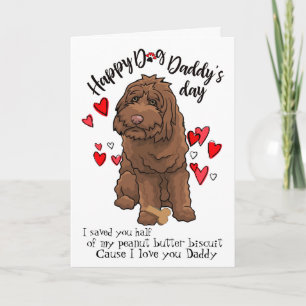 Happy Father's Day from your Labradoodle Dog Card