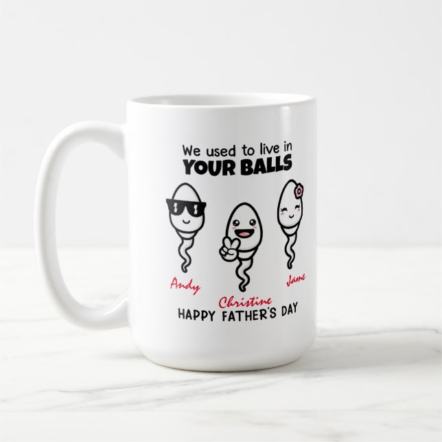 Happy Father's day from your little squirts Coffee Mug (Left)