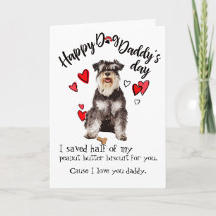 Happy Father's Day from your Miniature Schnauzer Card