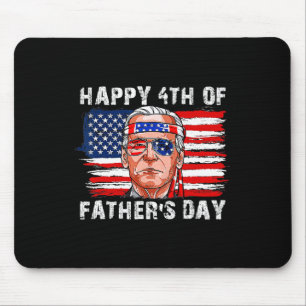 Happy Fathers Day Funny Joe Biden Independence 4th Mouse Mat