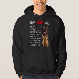 Happy Fathers Day German Shepherd Dad Dog Hoodie