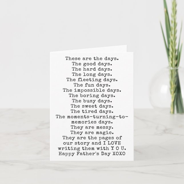 Happy Father's Day Gift Card (Front)